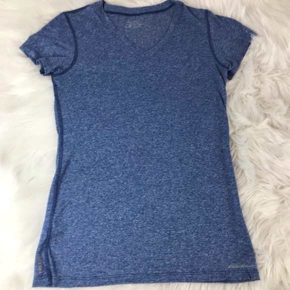 Eddie Bauer FREEDRY V-Neck Short Sleeve Top XS - Picture 5 of 7